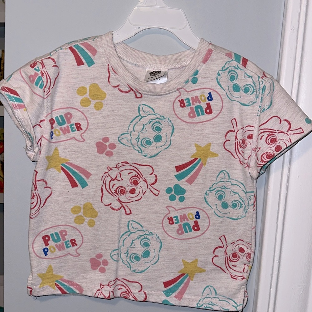 Paw Patrol 4T Sky & Everest Pup Power Tee - excellent condition